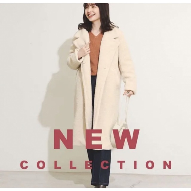 BASEMENT - ベースメントBasement online ボアコート ホワイト 2021AW