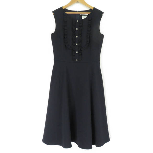 美品 Rene ルネ Dress Frill & Flare 6816710 ワンピース ネイビー系 ...