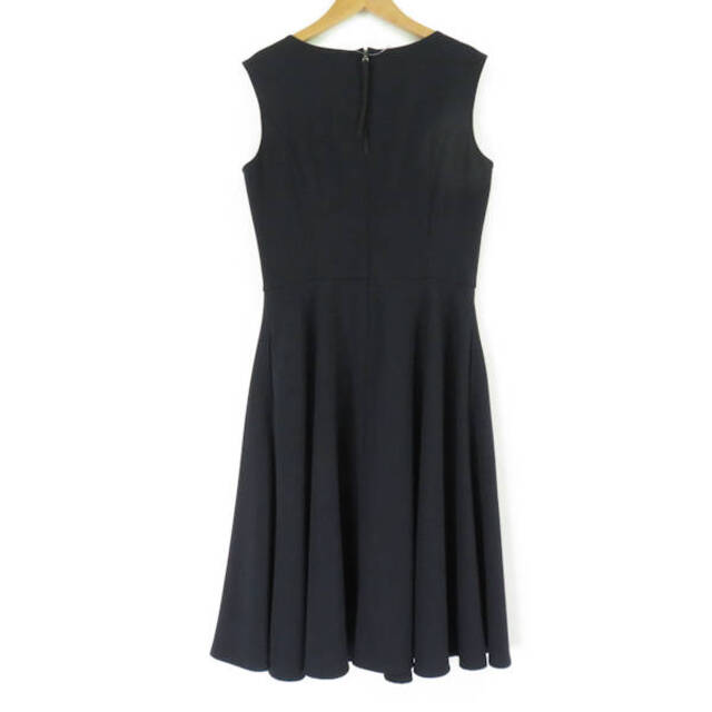 美品 Rene ルネ Dress Frill & Flare 6816710 ワンピース ネイビー系 36 ポリエステル他 ドレス レディース AY2949A58