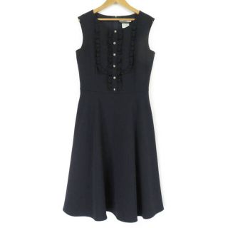 ルネ(René)の美品 Rene ルネ Dress Frill & Flare 6816710 ワンピース ネイビー系 36 ポリエステル他 ドレス レディース AY2949A58 (ミニワンピース)