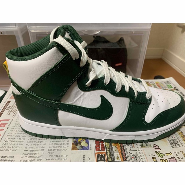 NIKE(ナイキ)の27cm 中古 NIKE DUNK HIGH ノーブルグリーン メンズの靴/シューズ(スニーカー)の商品写真