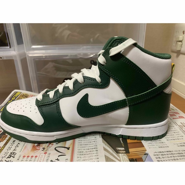 NIKE(ナイキ)の27cm 中古 NIKE DUNK HIGH ノーブルグリーン メンズの靴/シューズ(スニーカー)の商品写真