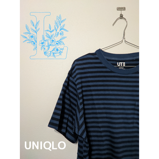 ユニクロ(UNIQLO)のUNIQLO 半袖 Tシャツ メンズ 青系(Tシャツ/カットソー(半袖/袖なし))
