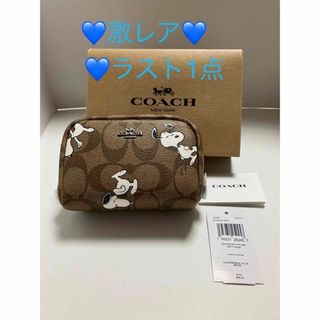 コーチ(COACH)の激レアCOACH x ピーナッツ 【C4595】コスメポーチ スヌーピー(ポーチ)