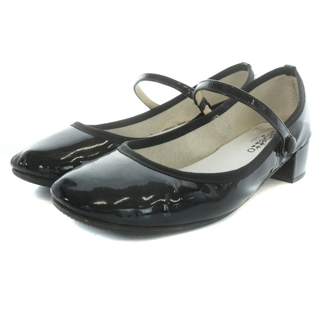 repetto - レペット ストラップパンプス ローヒール エナメル 37.5