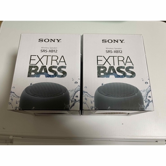 SONY(ソニー)の【まさまさ様専用】新品　SONY SRS-XB12 ２個セット スマホ/家電/カメラのオーディオ機器(ポータブルプレーヤー)の商品写真