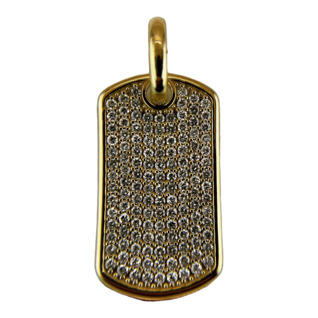 k18 ドックタグ　トップ　ネックレス　dogtag necklace top