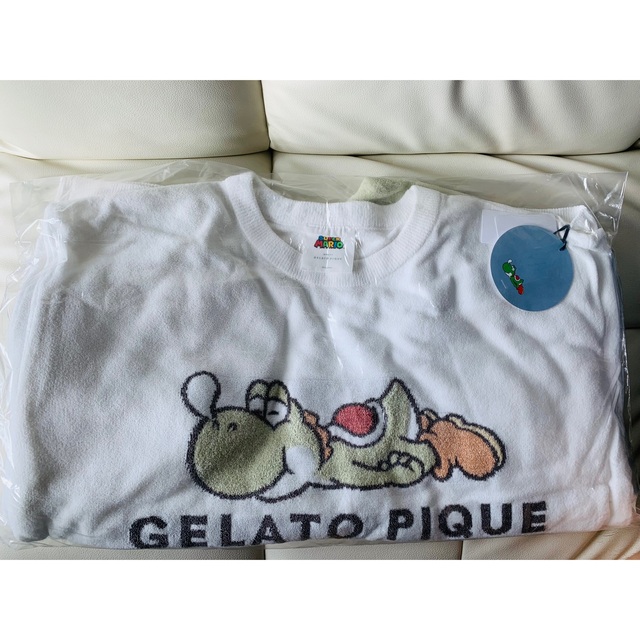 gelato pique(ジェラートピケ)の【スーパーマリオ】【メンズ】ヨッシープルオーバー＆ハーフパンツセット　メンズL メンズのトップス(Tシャツ/カットソー(半袖/袖なし))の商品写真