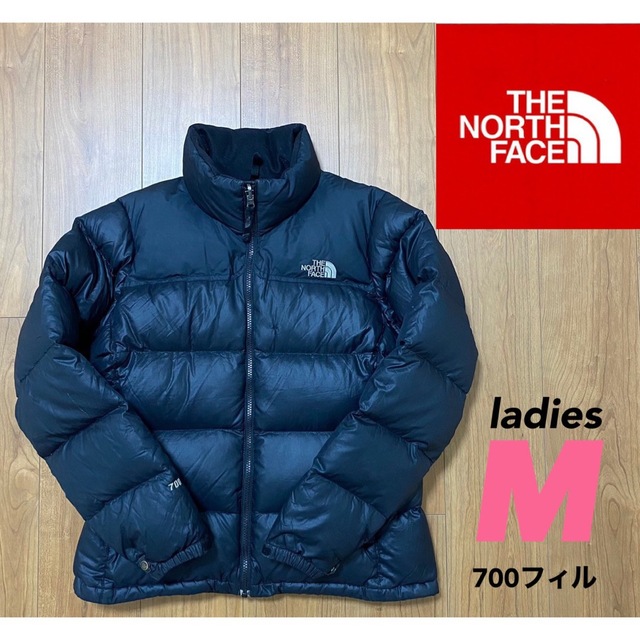 THE NORTH FACE(ザノースフェイス)の【訳あり大特価】ノースフェイス　ヌプシ　ダウンジャケット　ブラック　レディースM レディースのジャケット/アウター(ダウンジャケット)の商品写真