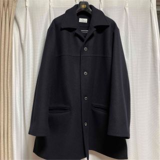 コモリ(COMOLI)の【希少 即完】HERILL Blacksheep Carcoat ネイビー　2(ステンカラーコート)