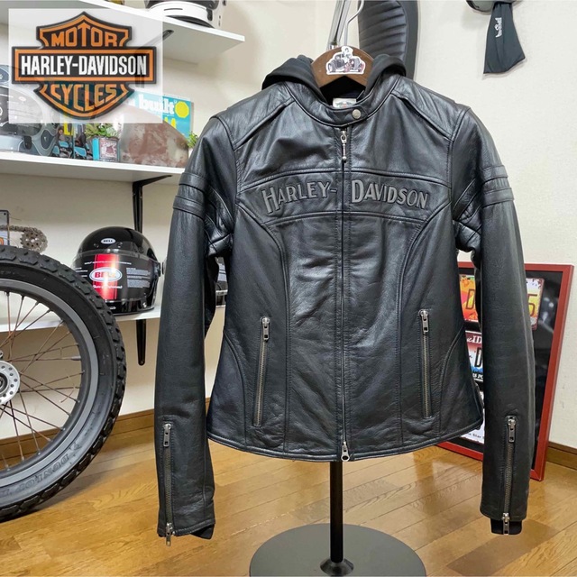 くつろぎカフェタイム 超美品☆Harley-Davidsonレディース レザー