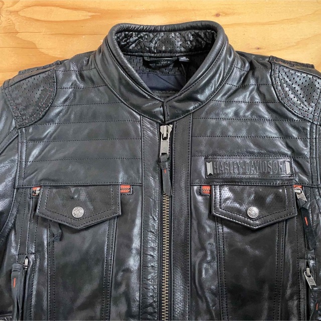 定価11万☆未使用☆ハーレー レザージャケット ブラック/M(XL相当)