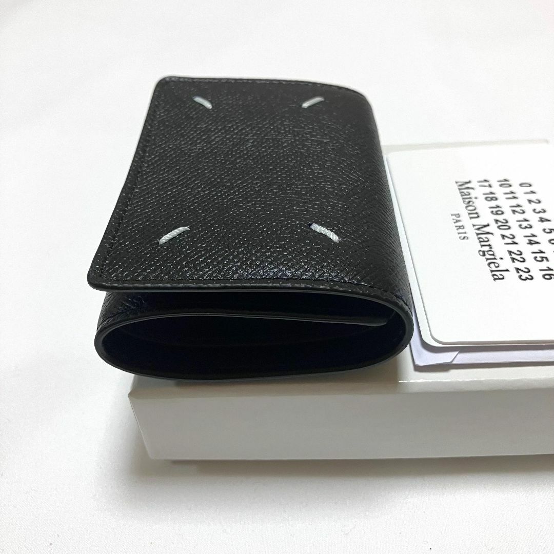 新品 マルジェラ 22aw カードケース 折財布 ウォレット 黒 4158