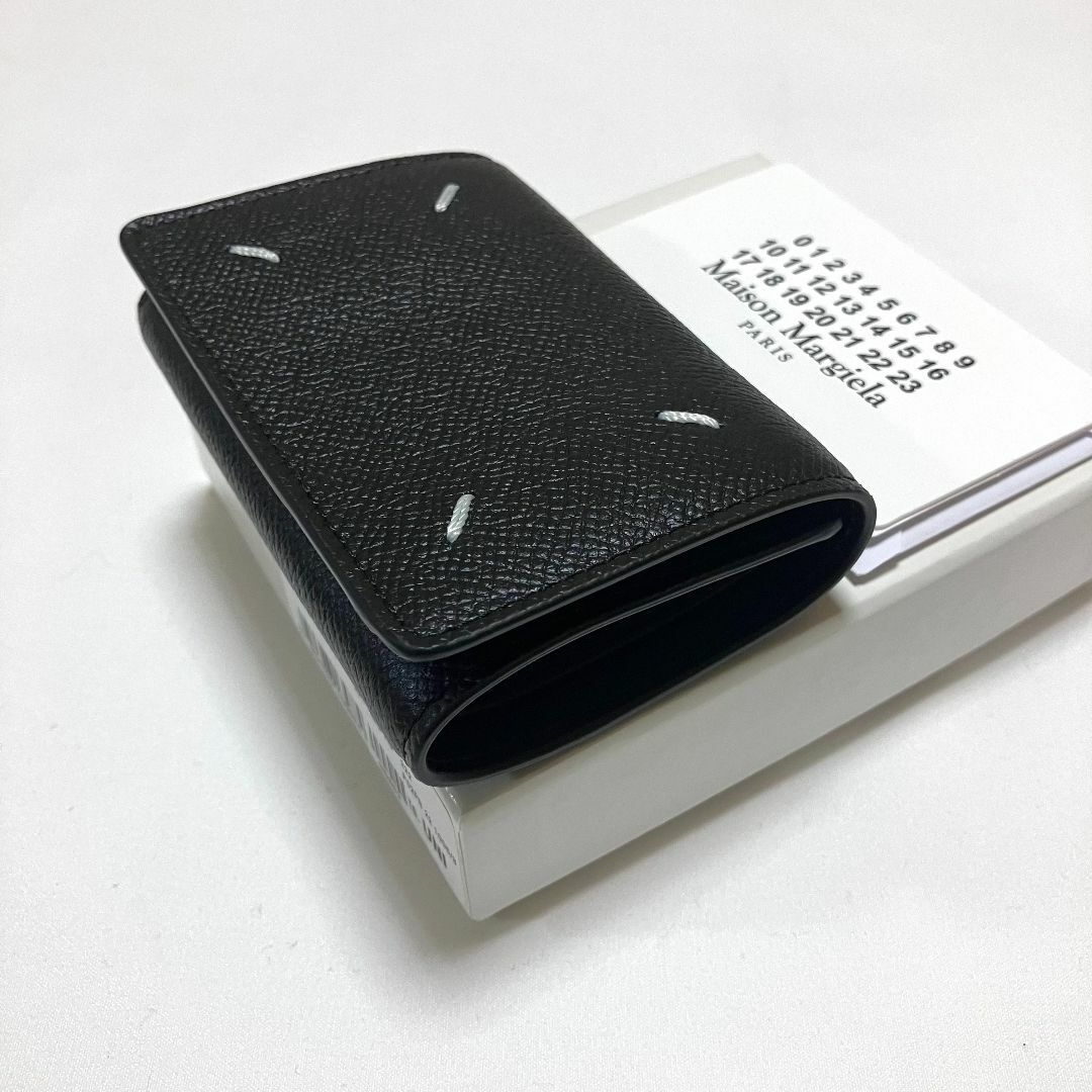 新品 マルジェラ 22aw カードケース 折財布 ウォレット 黒 4158