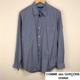 コムデギャルソン(COMME des GARCONS)の美品 コムデギャルソンオム 長袖シャツ ストライプ サイズSS(シャツ)