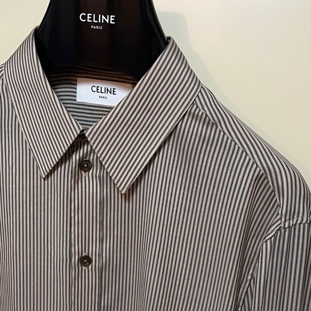 celine 21ss ストライプ シルク