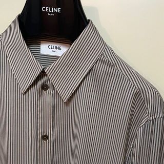 セリーヌ(celine)のceline 21ss ストライプ シルク(シャツ)