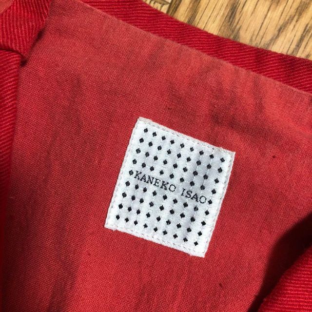 KANEKO ISAO ベスト 刺繍 赤 フリーサイズ カネコイサオ 花 2