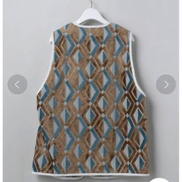 6 roku ロクDIAMOND MOTIF CUT PILE VEST ベスト