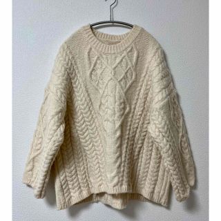 ameri vintage MIXYARN CABLE KNIT