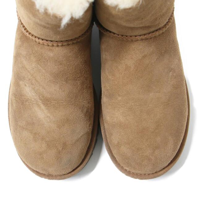 【美品】  UGG / アグ | ABREE SHORT アブリー ショート サイドジップ ムートンレザー ブーツ | 5 | ブラウン | レディース