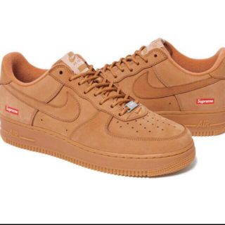 シュプリーム(Supreme)のSupreme × Air Force 1 Flax Wheat 27.5(スニーカー)