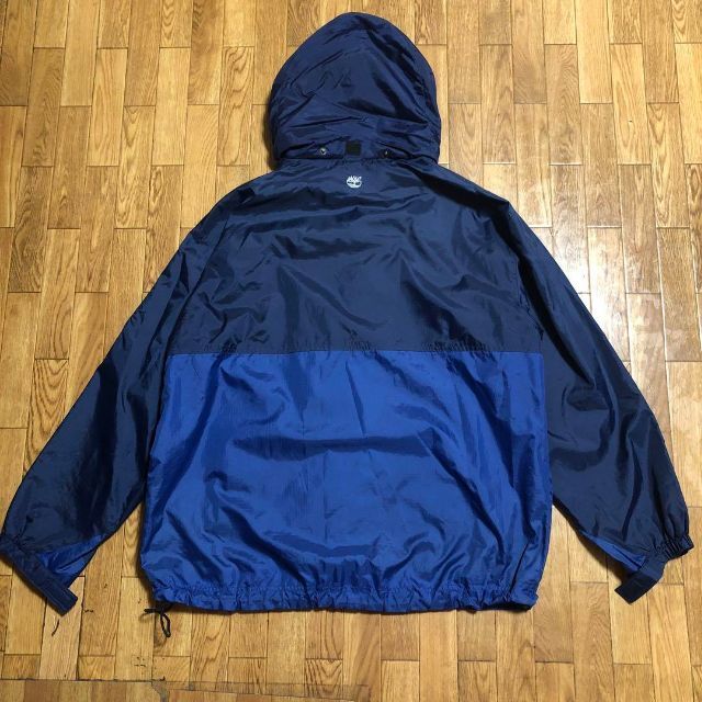 Timberland - 90s Timberland ナイロン パーカー 青 紺 M Timberland - 90s Timberland ナイロン パーカー 青 紺 M