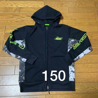 クイックシルバー(QUIKSILVER)のクイックシルバー　150  パーカー　黒　ポケットあり　美品(ジャケット/上着)