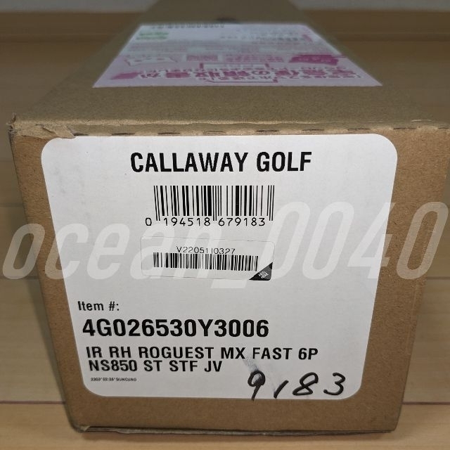 Callaway Golf(キャロウェイゴルフ)のローグ ST MAX FAST アイアン 5本 NS PRO 850 neo スポーツ/アウトドアのゴルフ(クラブ)の商品写真