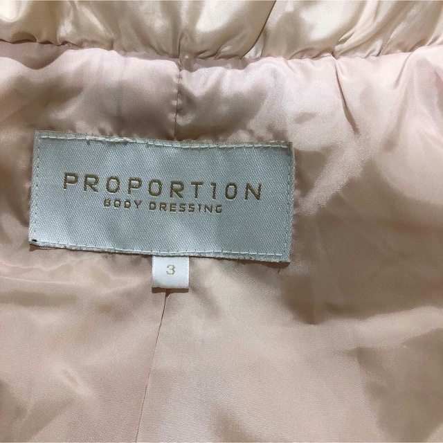 PROPORTION BODY DRESSING(プロポーションボディドレッシング)のダウンコート　Lサイズ レディースのジャケット/アウター(ダウンコート)の商品写真