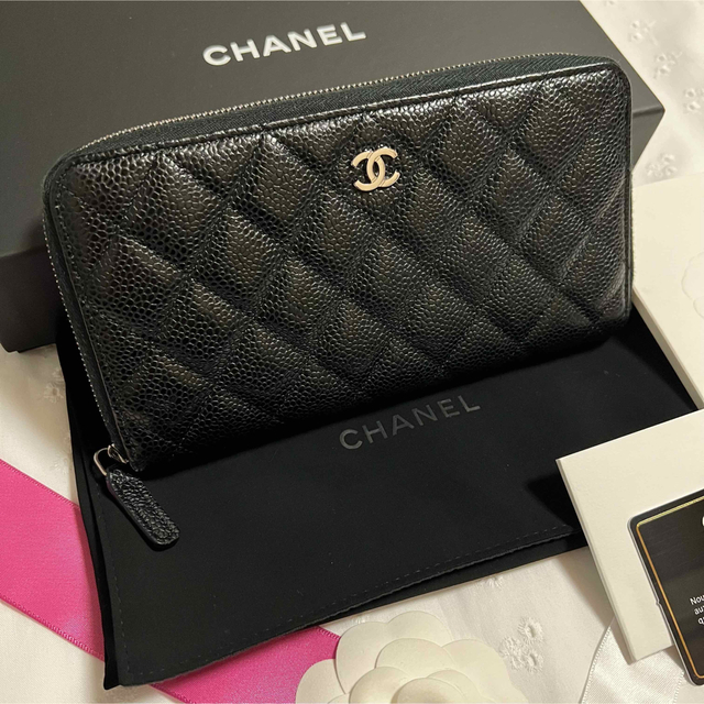 CHANEL(シャネル)のあずき様専用★CHANEL 美品★31番台★ラウンドファスナー 長財布 レディースのファッション小物(財布)の商品写真