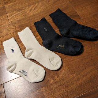 ポロラルフローレン(POLO RALPH LAUREN)のPOLO RALPH LAUREN ソックス 14cm 白黒セット(靴下/タイツ)