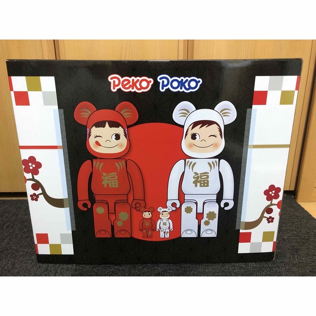 新品 BE＠RBRICK 達磨ペコちゃん & ポコちゃん 100% & 400%