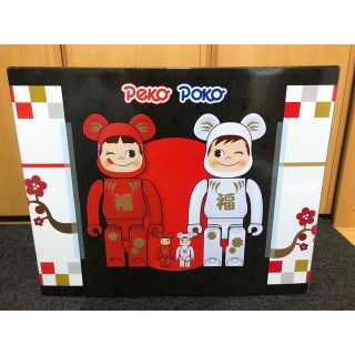 ベアブリック(BE@RBRICK)の新品 BE＠RBRICK 達磨ペコちゃん & ポコちゃん 100% & 400%(その他)