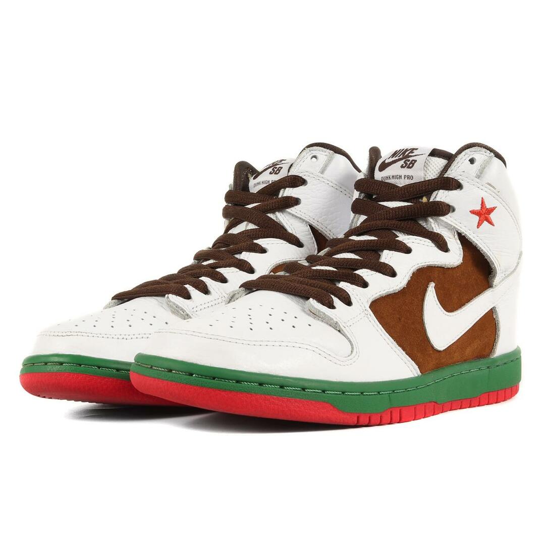 NIKE(ナイキ)のNIKE ナイキ スニーカー DUNK HIGH PREMIUM SB CALIFORNIA 313171-201 ペカン ホワイト シューズ 靴 ブランド サイズ：26cm US8 【メンズ】【中古】【R032】 メンズの靴/シューズ(スニーカー)の商品写真