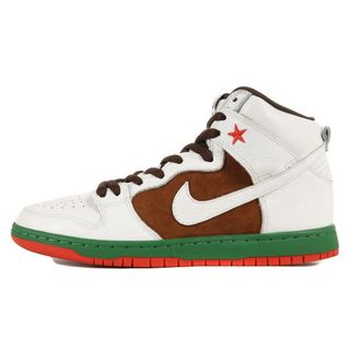 ナイキ(NIKE)のNIKE ナイキ スニーカー DUNK HIGH PREMIUM SB CALIFORNIA 313171-201 ペカン ホワイト シューズ 靴 ブランド サイズ：26cm US8 【メンズ】【中古】【R032】(スニーカー)