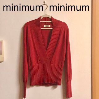 ミニマム(MINIMUM)のminimum minimum 赤 ニット セーター(ニット/セーター)