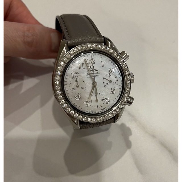 OMEGA(オメガ)のスピードマスター　ダイヤベゼルオメガ　スピードマスター ダイヤベゼル　クロノ　 レディースのファッション小物(腕時計)の商品写真