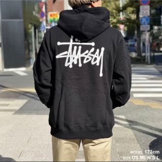 値下げ！　未使用 STUSSY ステューシー 裏起毛　パーカー　黒　 Lサイズ