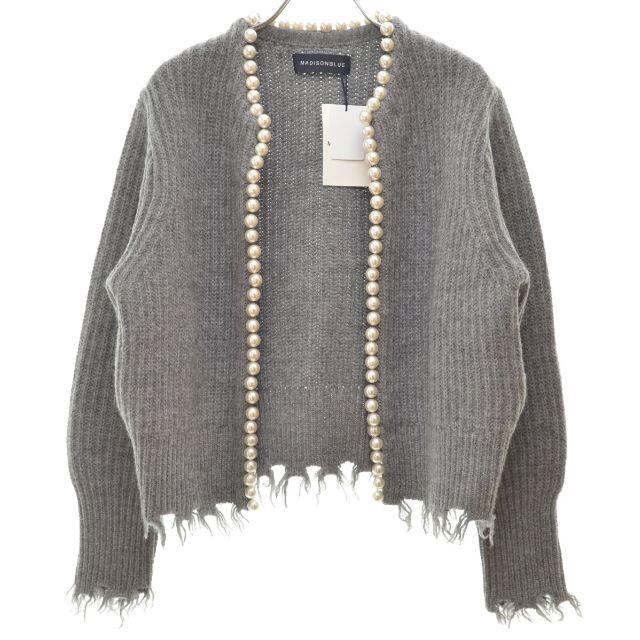 【MADISONBLUE】22AW PEARL DAMEGE CD カーディガン