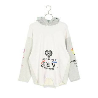 バレンシアガ(Balenciaga)のバレンシアガ 22AW Upside Down Hoodie 698156 TMVD1 アップサイドダウンパーカー  メンズ 1(パーカー)