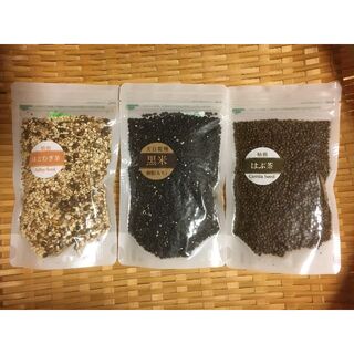長野県産　黒米　はとむぎ茶　はぶ茶セット(米/穀物)