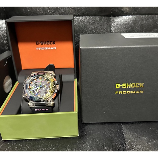 【送料無料キャンペーン?】 G-SHOCK - G-SHOCK レインボー フロッグマン GWF-A1000BRT-1AJR 腕時計(アナログ)