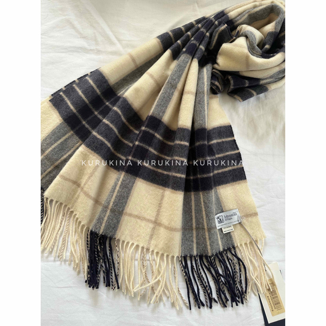 ジョンストンズ カシミヤ大判ストール ノックモア 新品 iconicfan.com.au