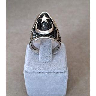 ☆NEW☆トルコ製 トルコ国旗 メンズリング Silver925(リング(指輪))