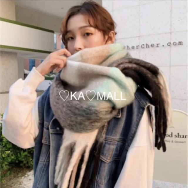 MameKurogouchi 21AW 伊勢丹限定 ホリデー モヘアマフラー