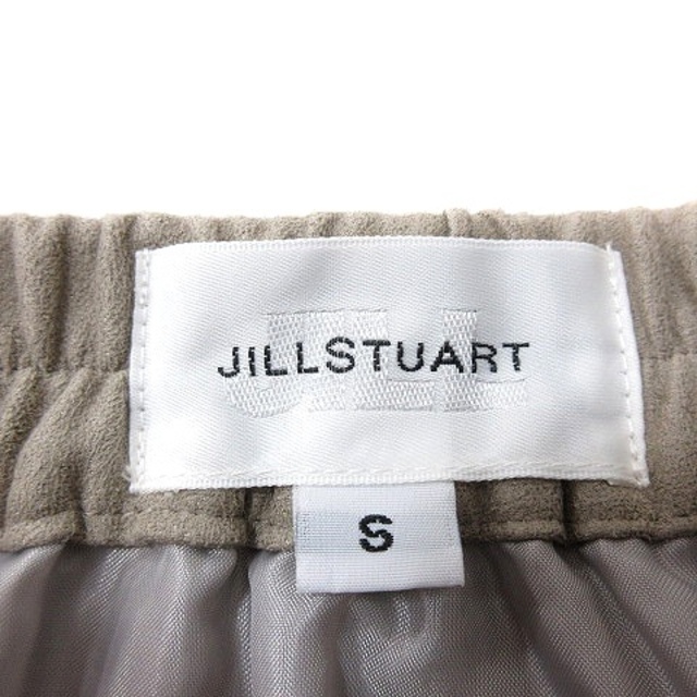 JILL by JILLSTUART(ジルバイジルスチュアート)のジルバイジルスチュアート フレアスカート ミニ フェイクスエード S グレージュ レディースのスカート(ミニスカート)の商品写真