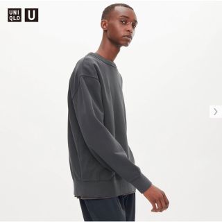 ユニクロ(UNIQLO)のユニクロU ガーメントダイスウェットシャツ ダークグレーXXL 新品 22aw(スウェット)