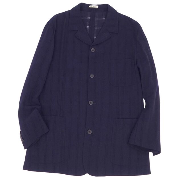 Summer　Hermes　サマー　Unline　カーディガン　エルメス　ワーク　homme　ヴィンテージ　Wool　毛　夏　Work-style　Jacket　ジャケット　ウール　90s-