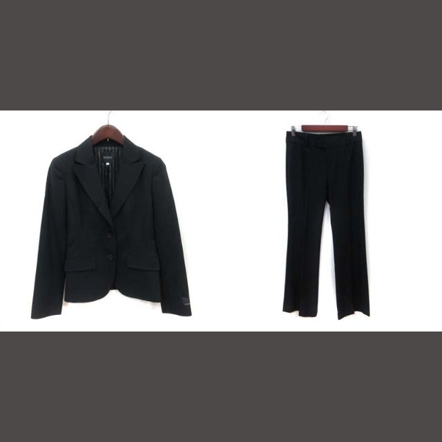 BOSCH(ボッシュ)のボッシュ スーツ テーラードジャケット スラックスパンツ ウール 38 ブラック レディースのフォーマル/ドレス(スーツ)の商品写真